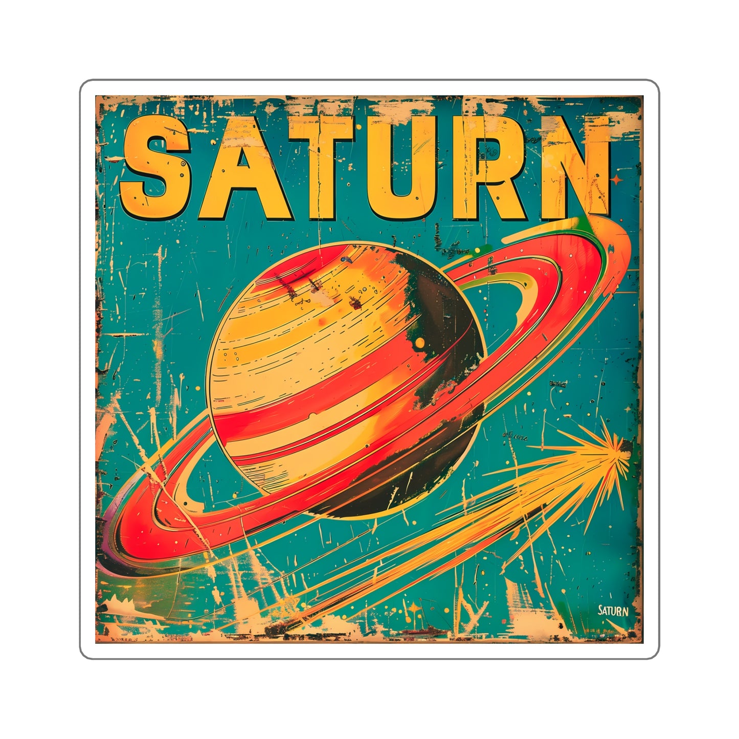 Planet Saturn Sticker