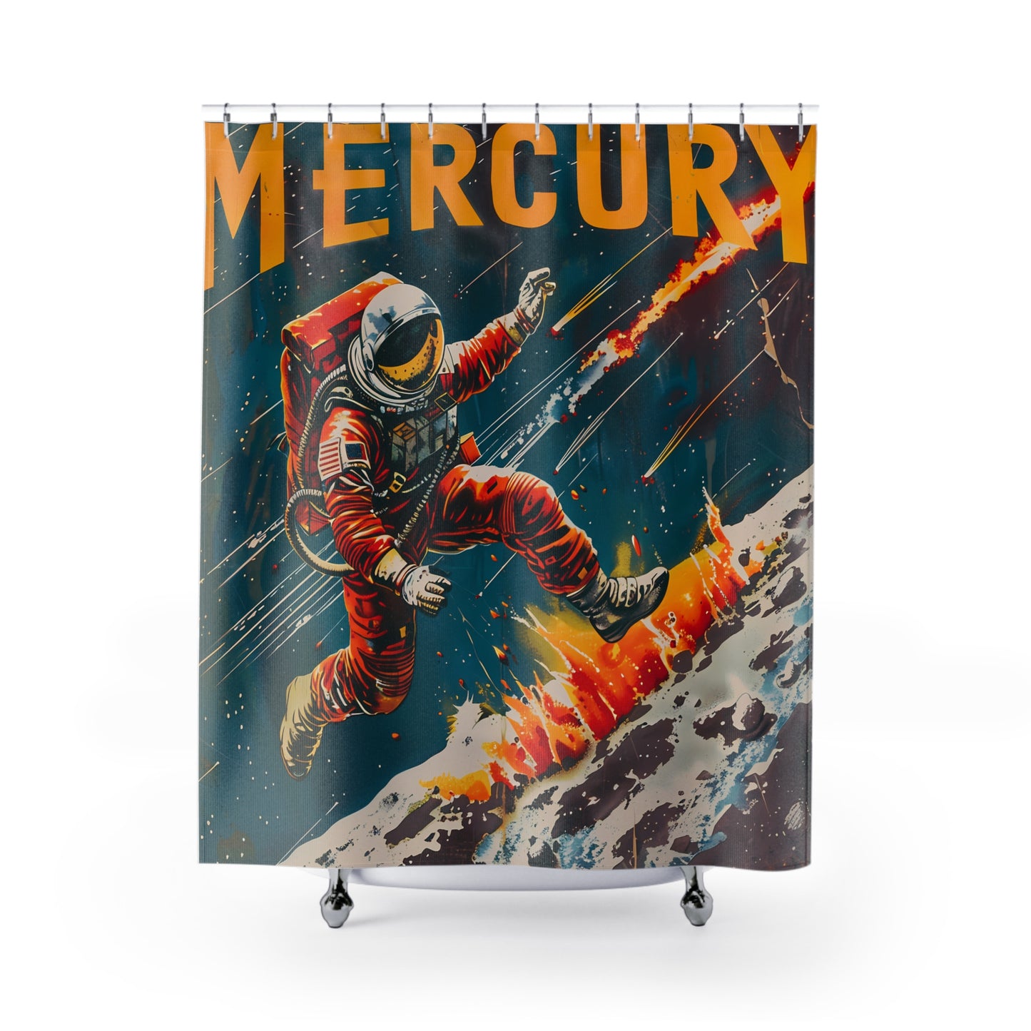 Planet Mercury Shower Curtain #13