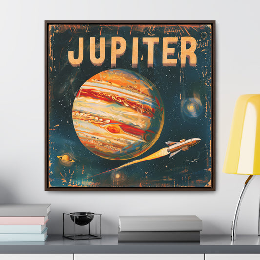 planet jupiter space art framed portrait print