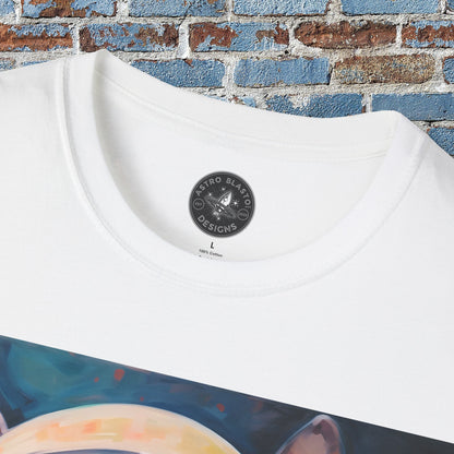 pet cadet space art t-shirt boston terrier dog