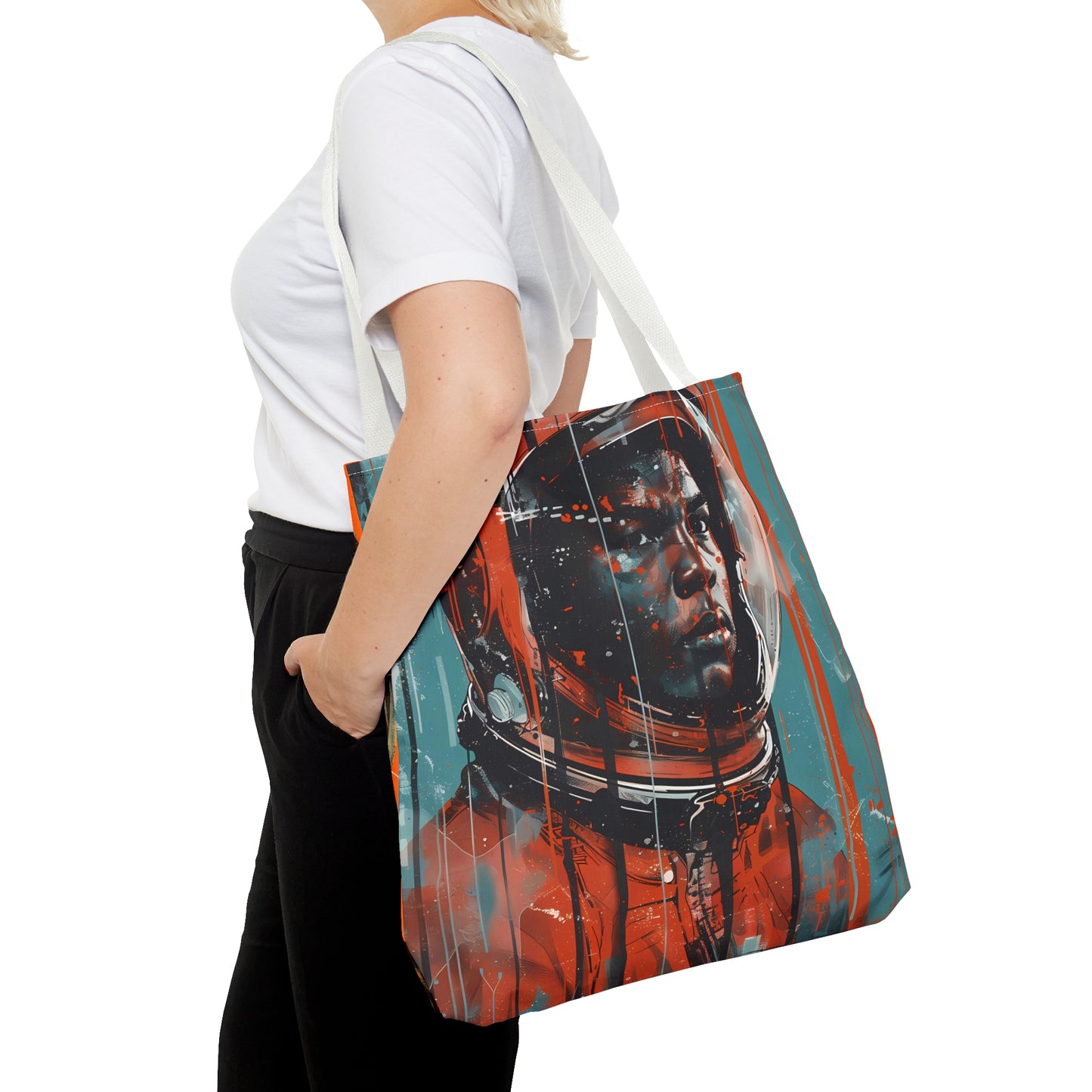 space art Muhammad Ali tote bag