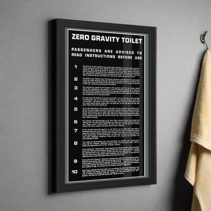 Zero Gravity Toilet - Black/Grey
