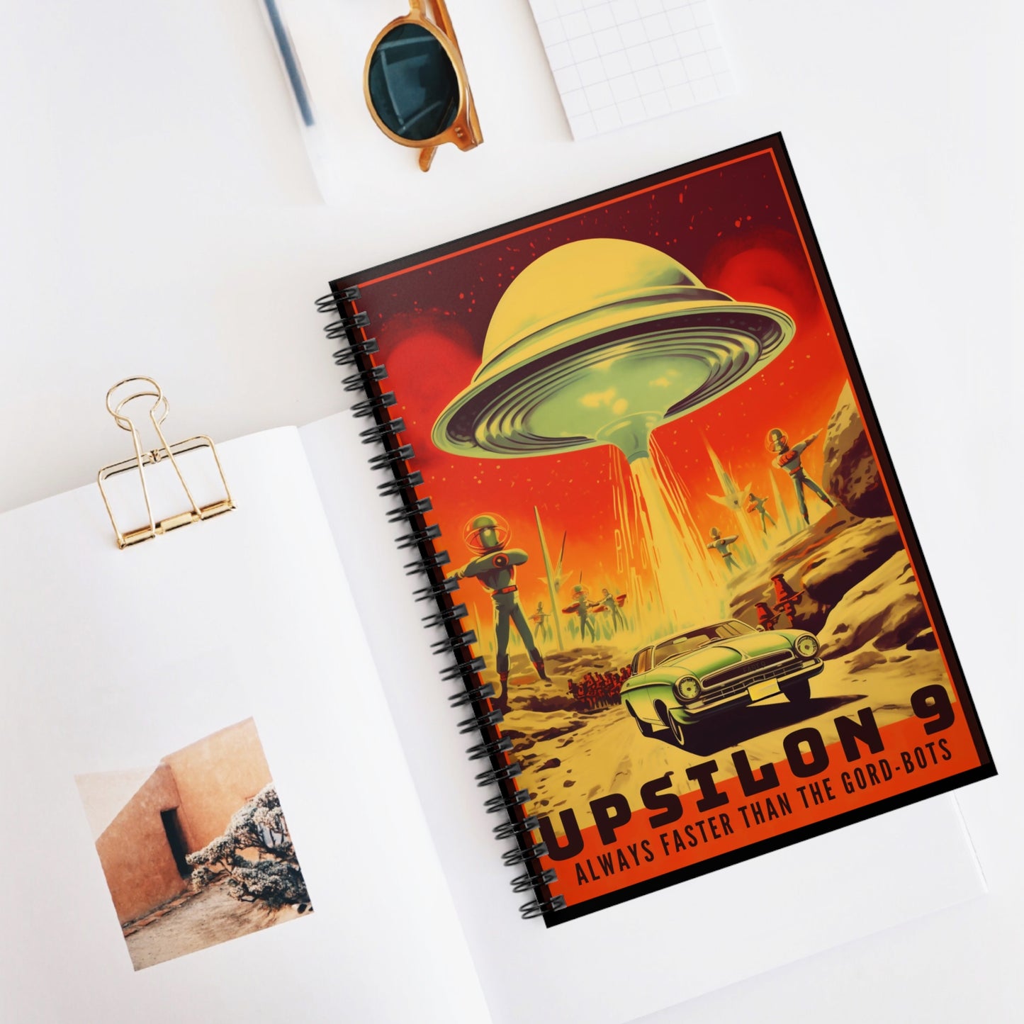 Upsilon 9 - Spiral Notebook