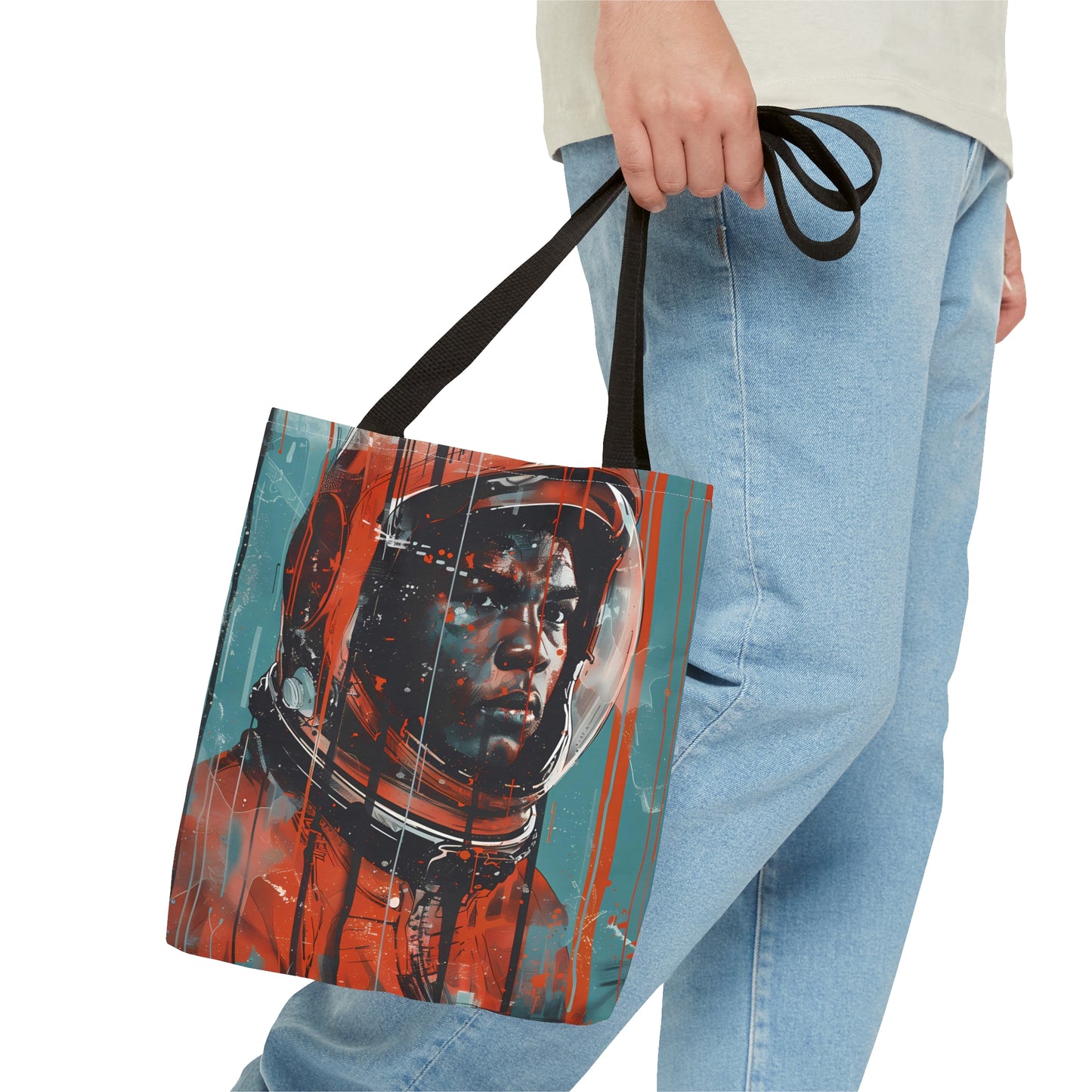 space art Muhammad Ali tote bag