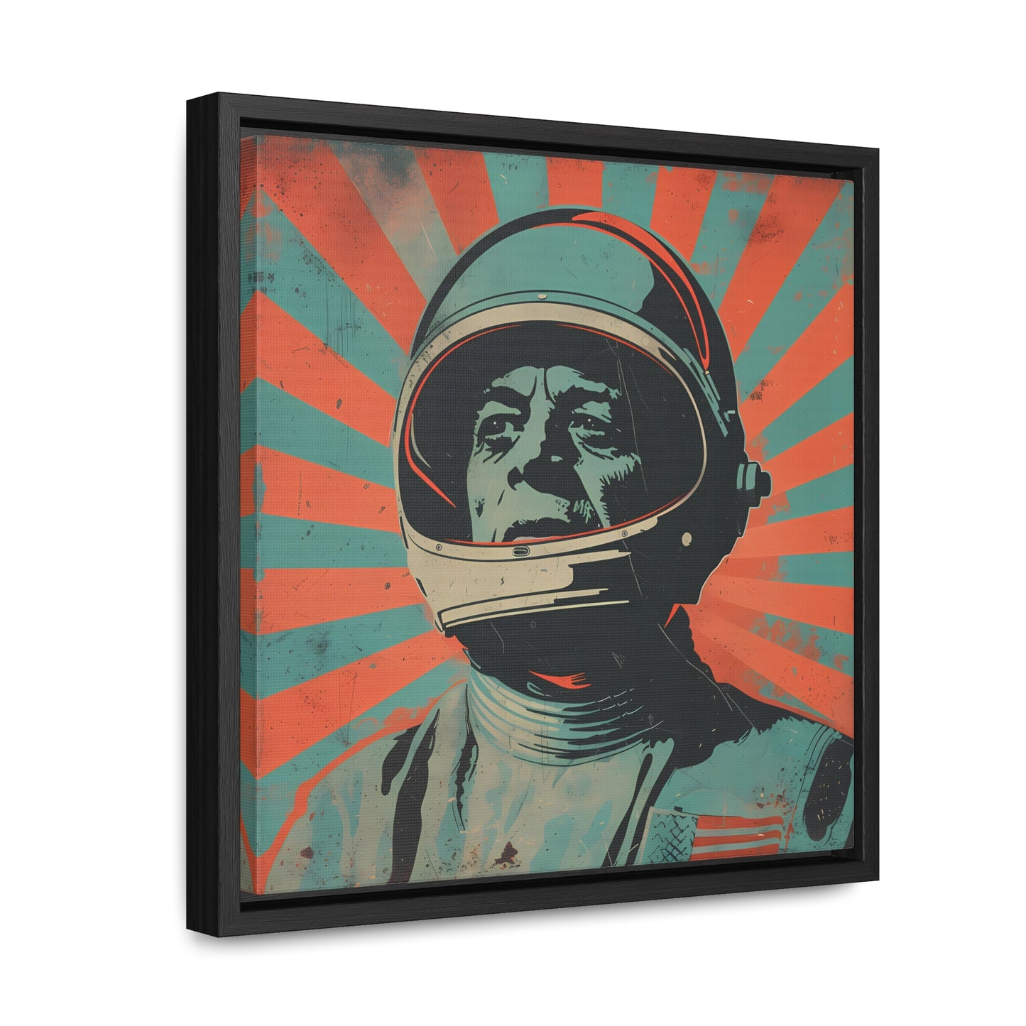 space art framed portrait print president kennedy