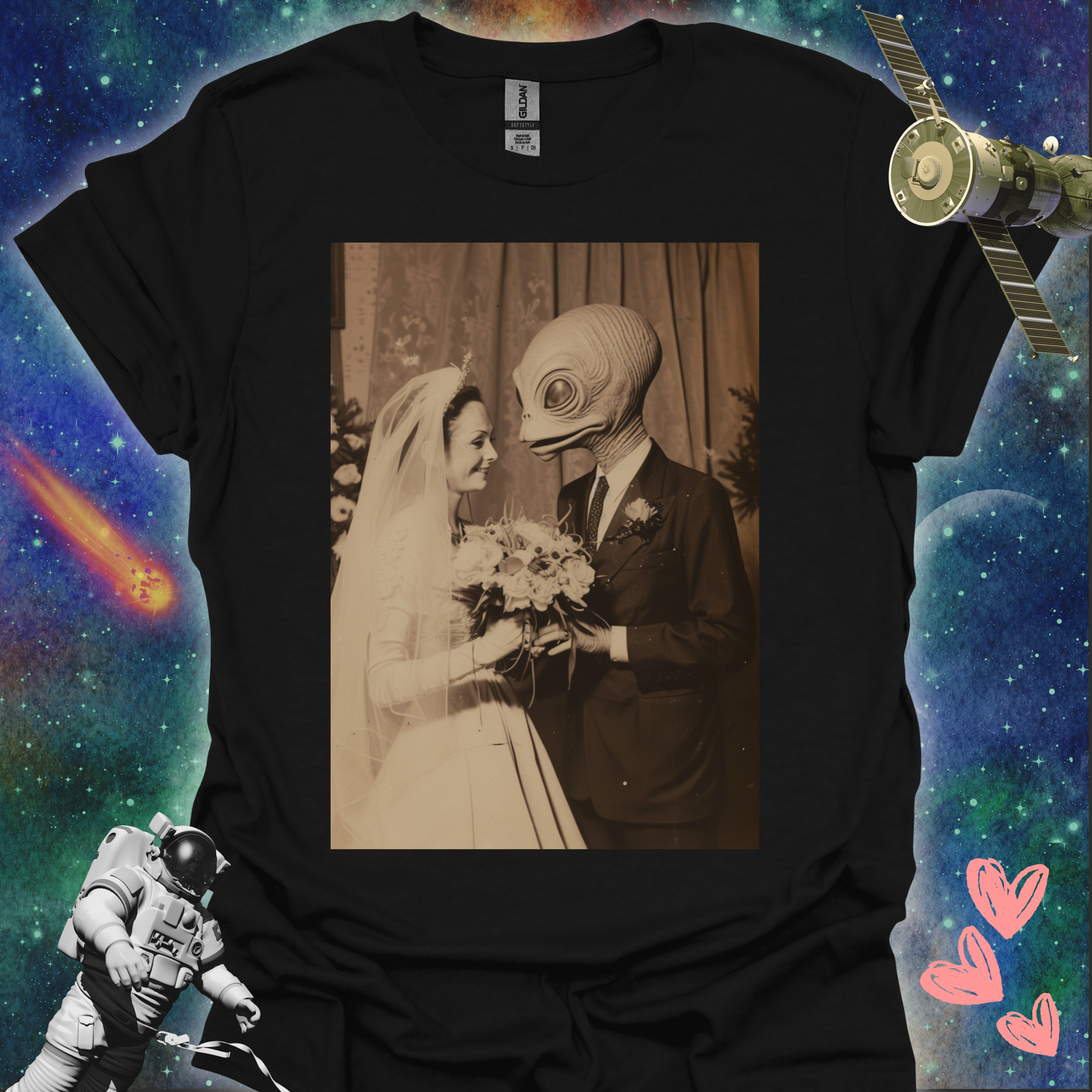 Alien Love Connection T Shirt - Couple #4