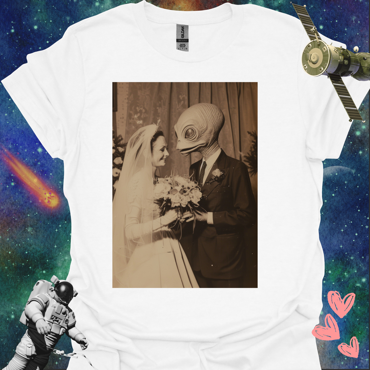 Alien Love Connection T Shirt - Couple #4