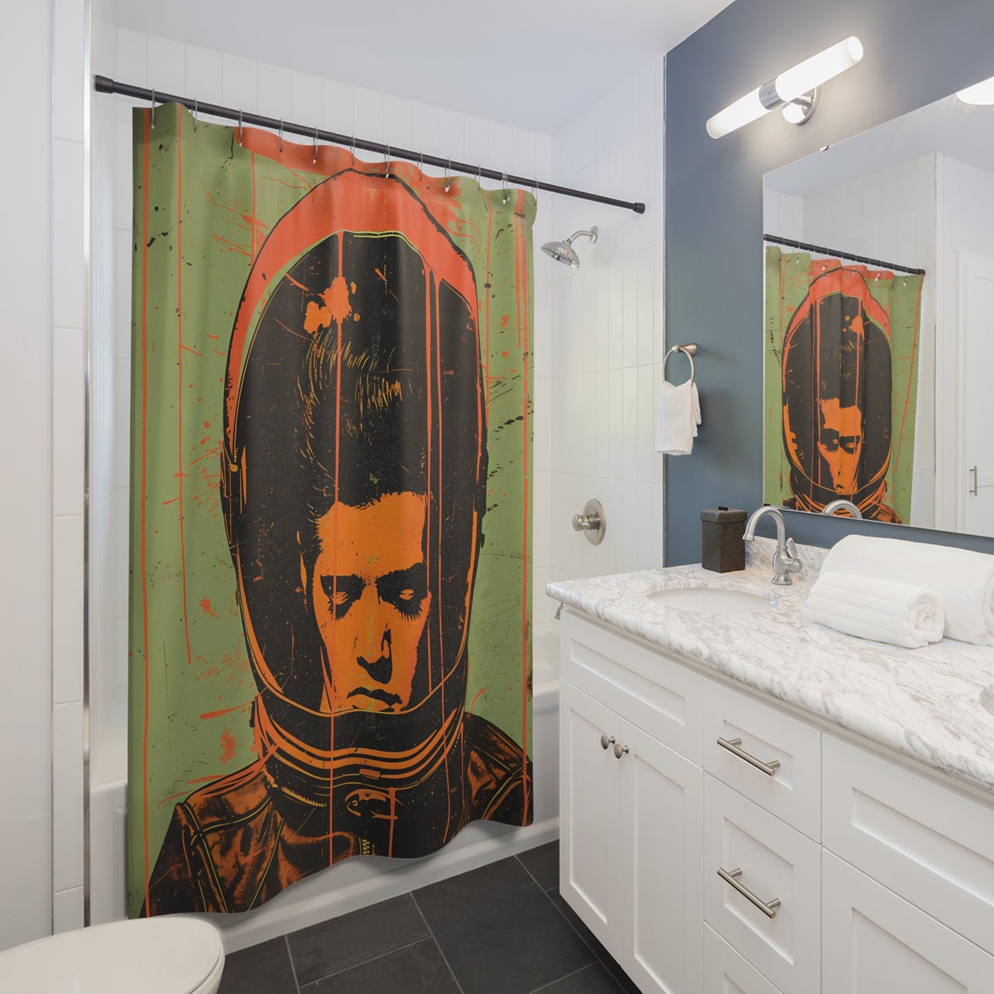 Astro Cadet Shower Curtain #4