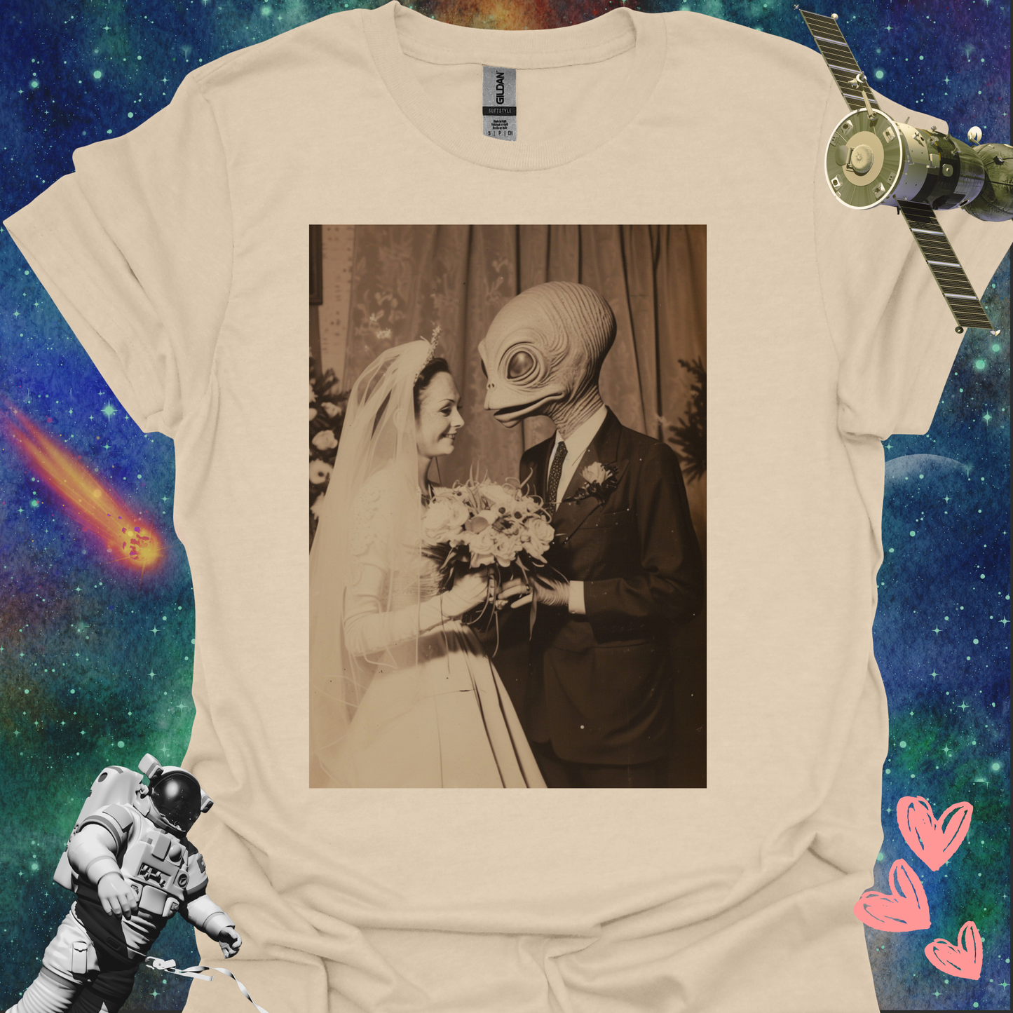 Alien Love Connection T Shirt - Couple #4