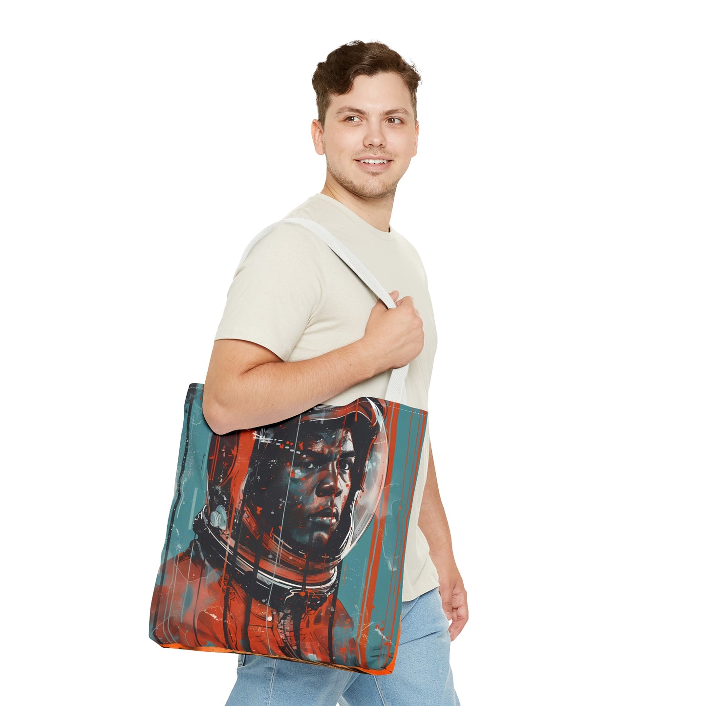 space art Muhammad Ali tote bag