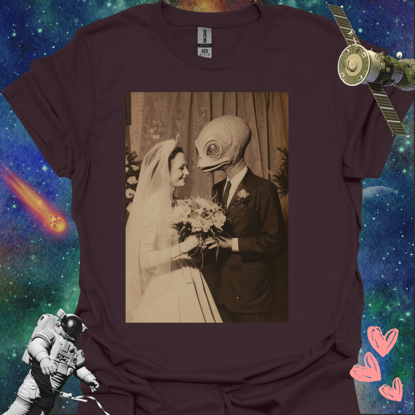 Alien Love Connection T Shirt - Couple #4