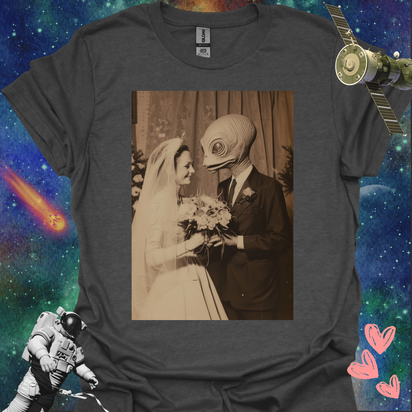 Alien Love Connection T Shirt - Couple #4