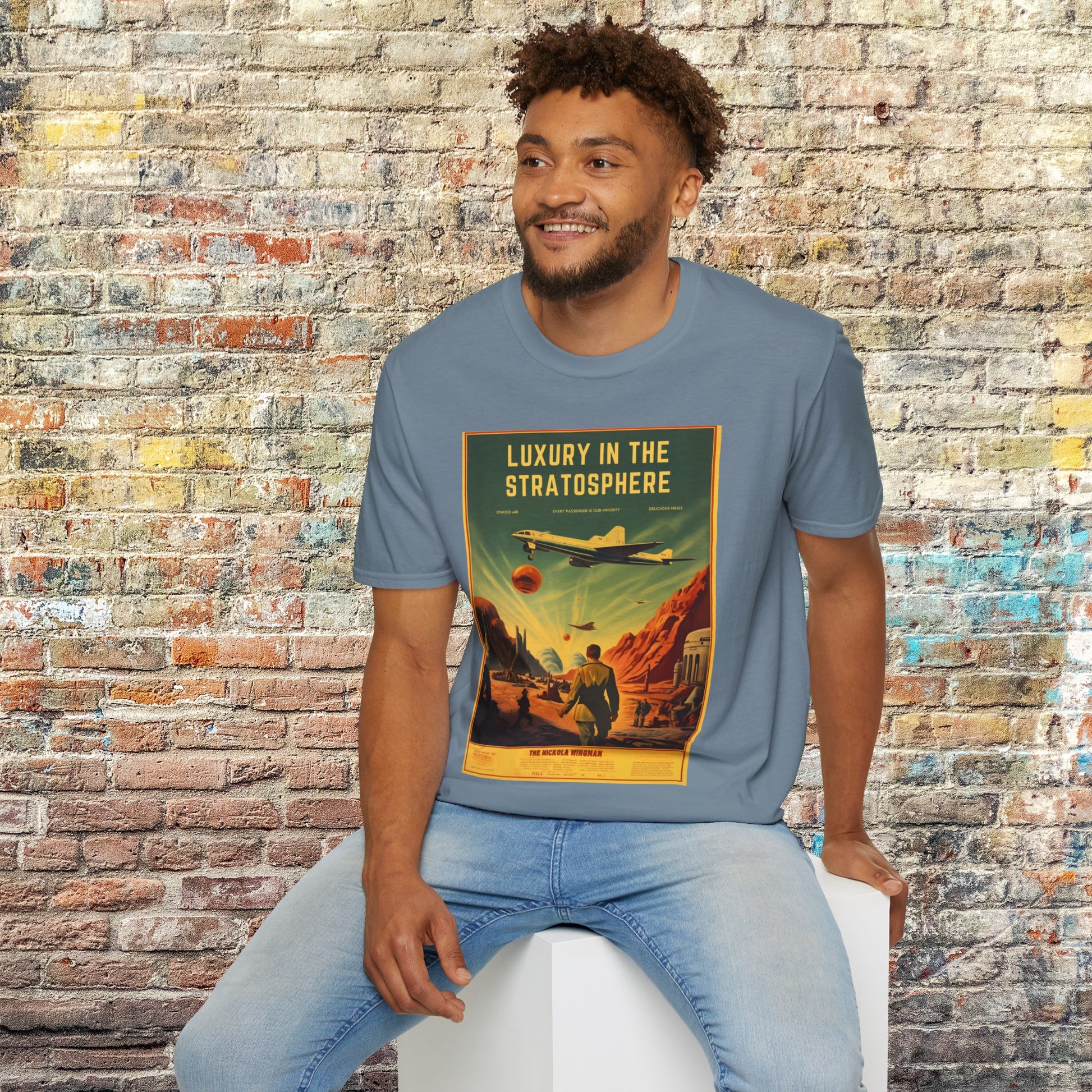 Nikola Wingman space art transport t shirt