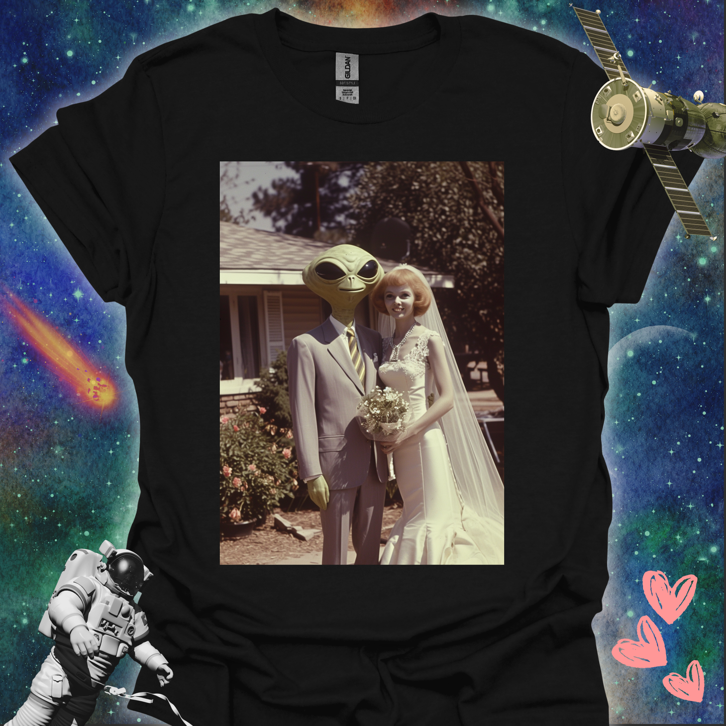 Alien Love Connection T Shirt - Couple #5