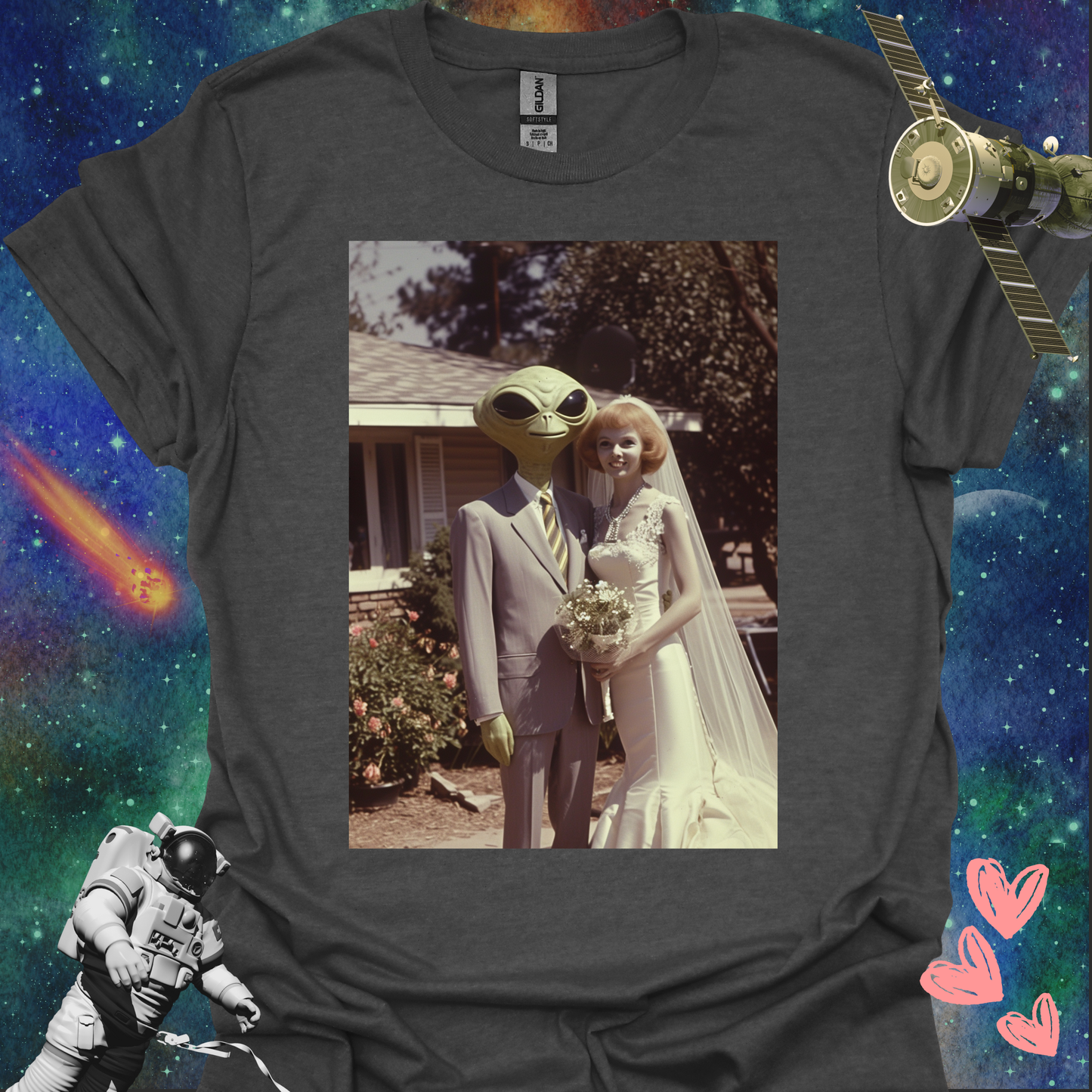 Alien Love Connection T Shirt - Couple #5