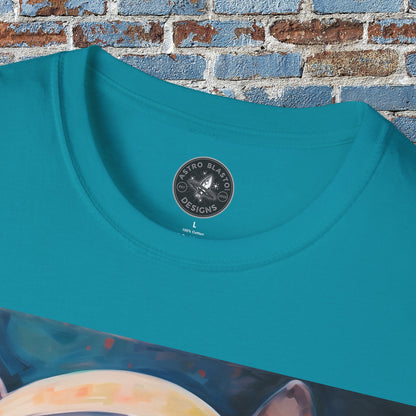 pet cadet space art t-shirt boston terrier dog