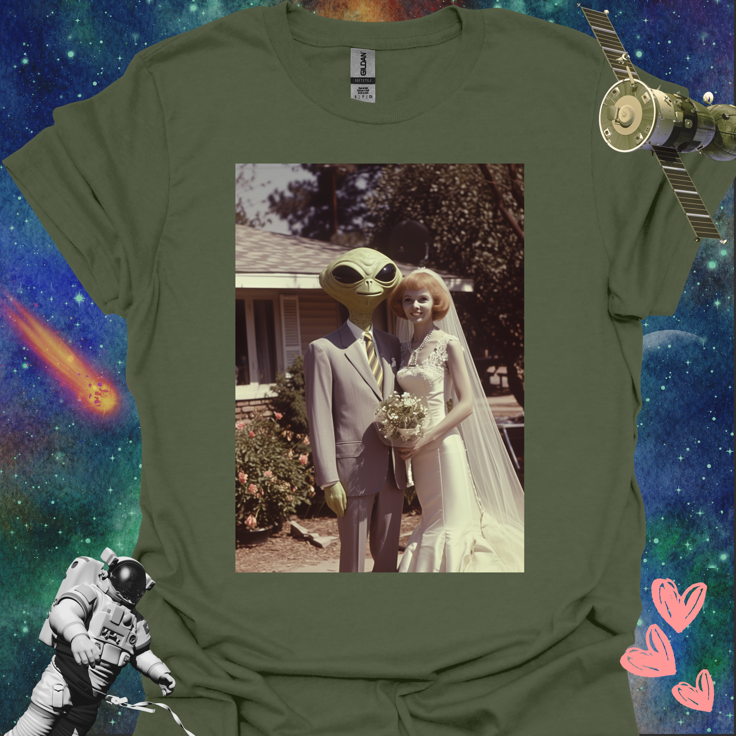 Alien Love Connection T Shirt - Couple #5