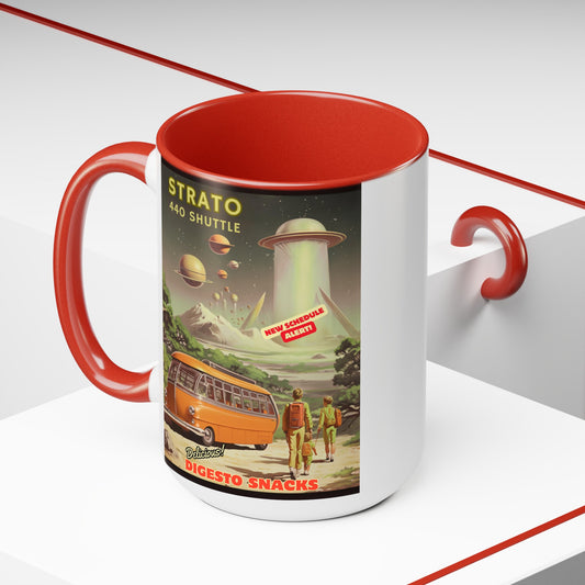 Strato 440 shuttle - Transportation Ad - Mug