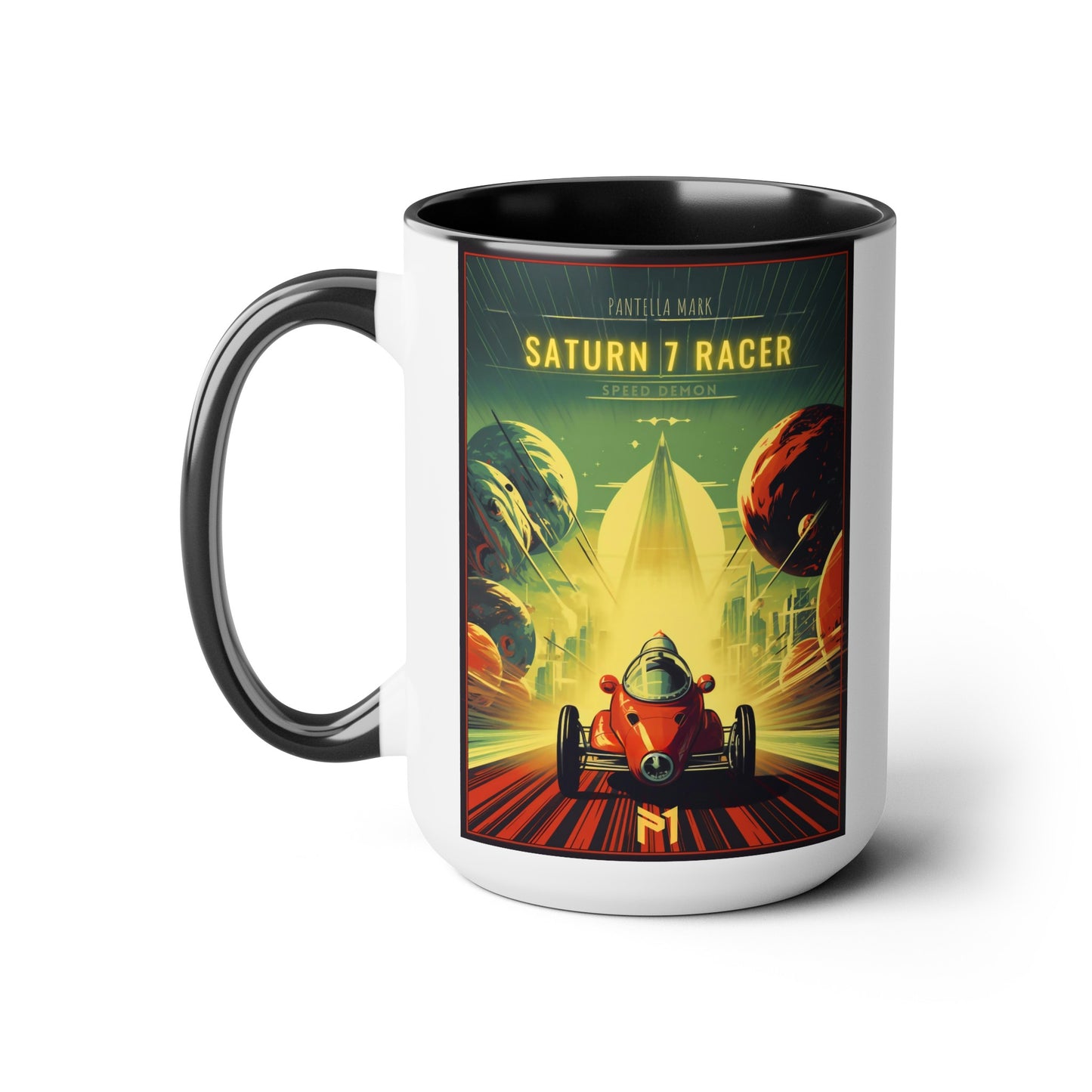 Saturn 7 Racer - Transportation Ad - Mug