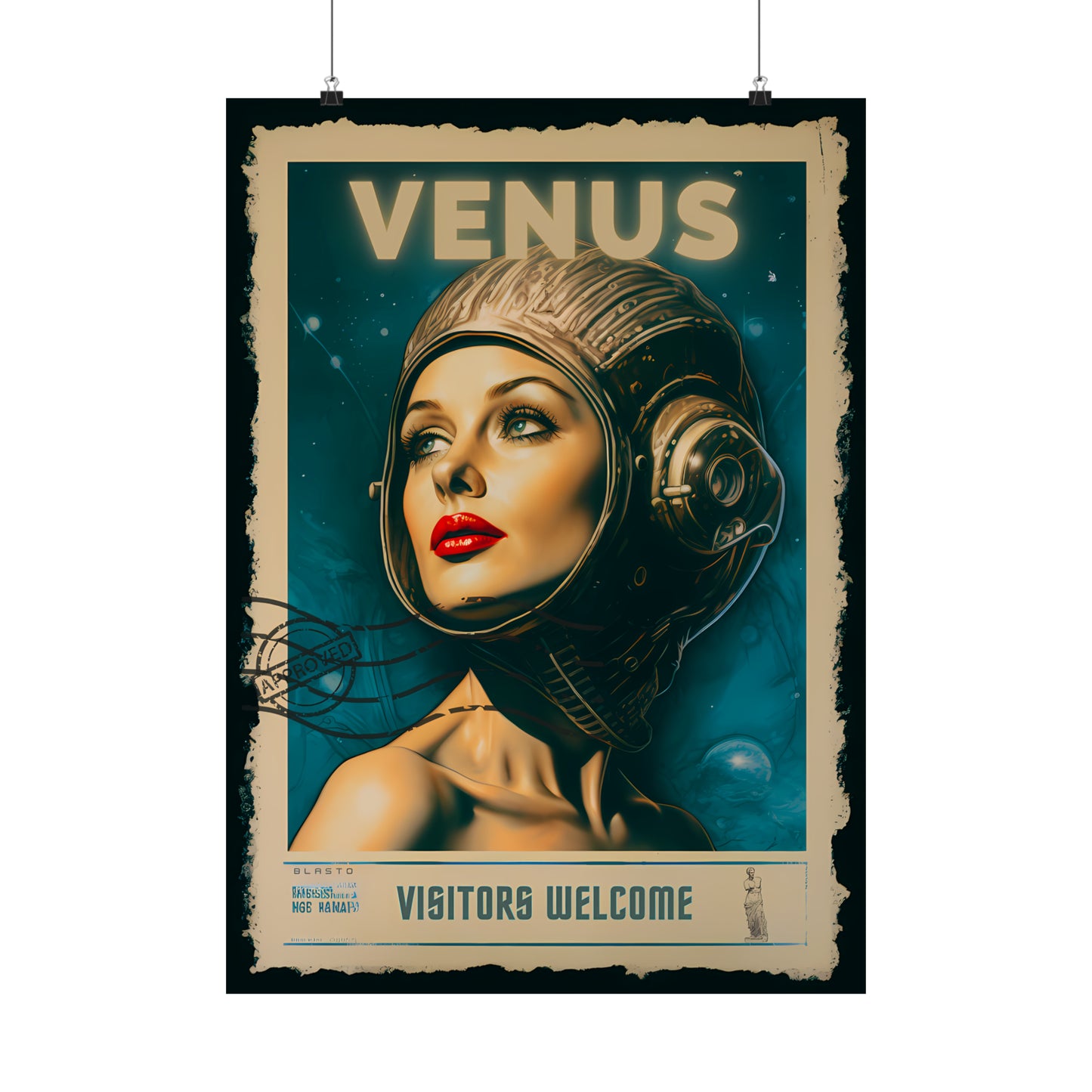 Postage Stamp Planet Poster - Venus