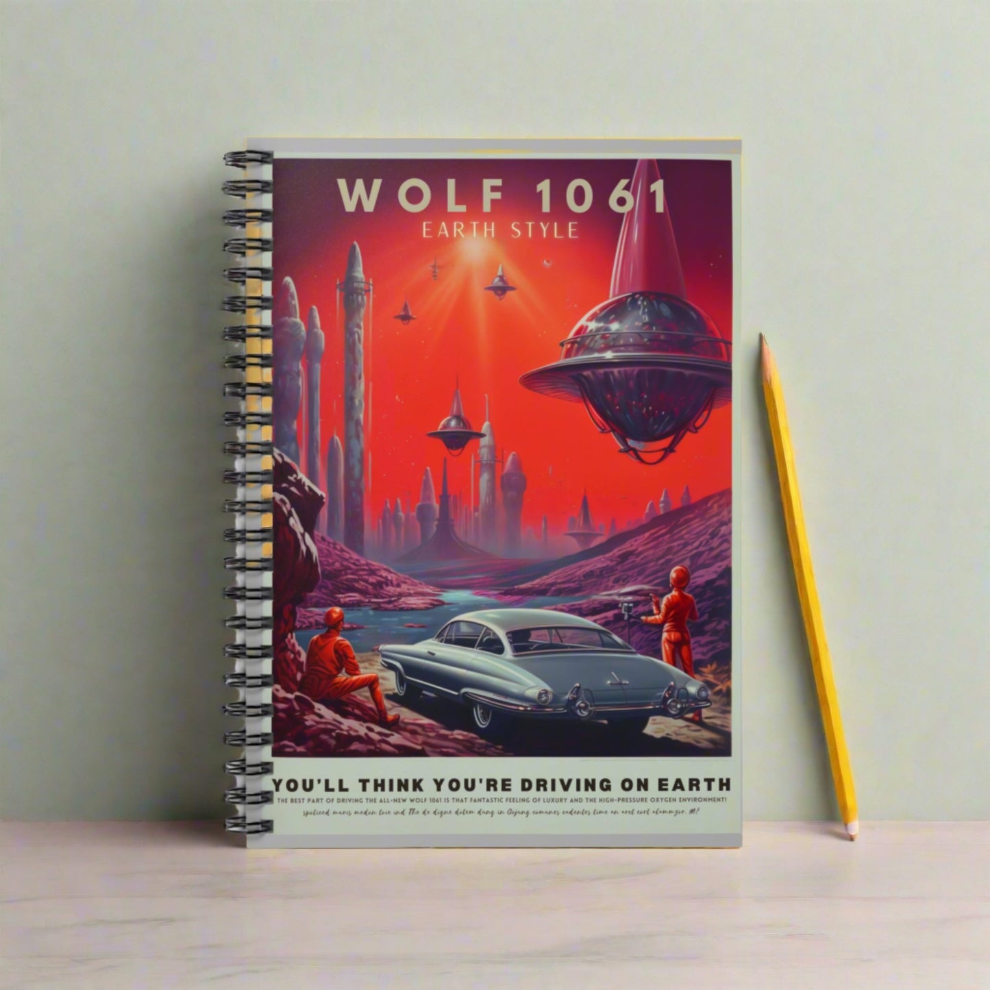 Wolf 1061 - Spiral Notebook