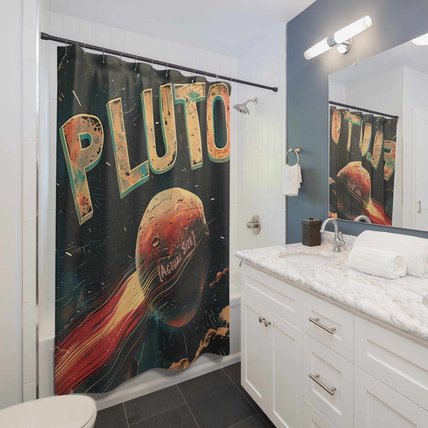 Planet Pluto Shower Curtain #15