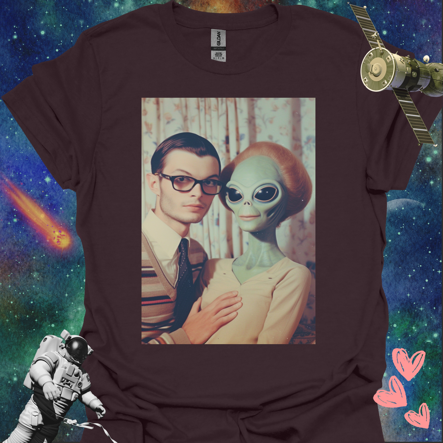 Alien Love Connection T Shirt - Couple #7