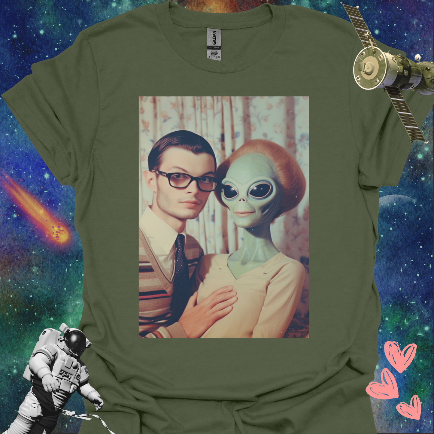 Alien Love Connection T Shirt - Couple #7