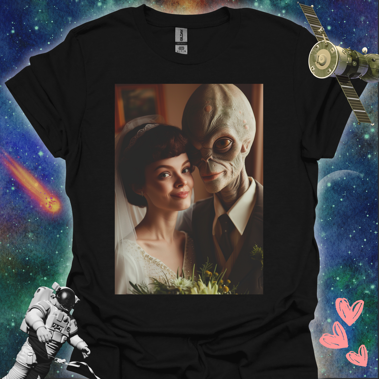 Alien Love Connection T Shirt - Couple #8