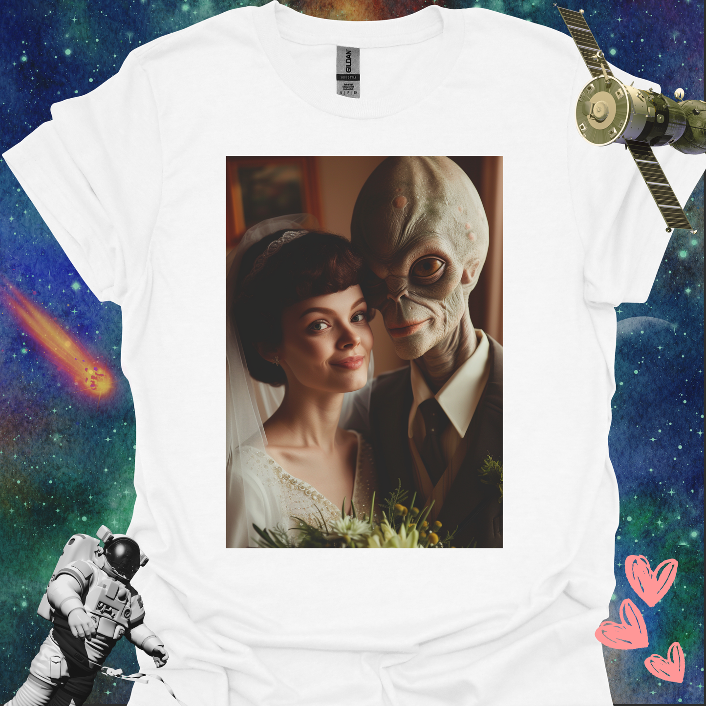 Alien Love Connection T Shirt - Couple #8