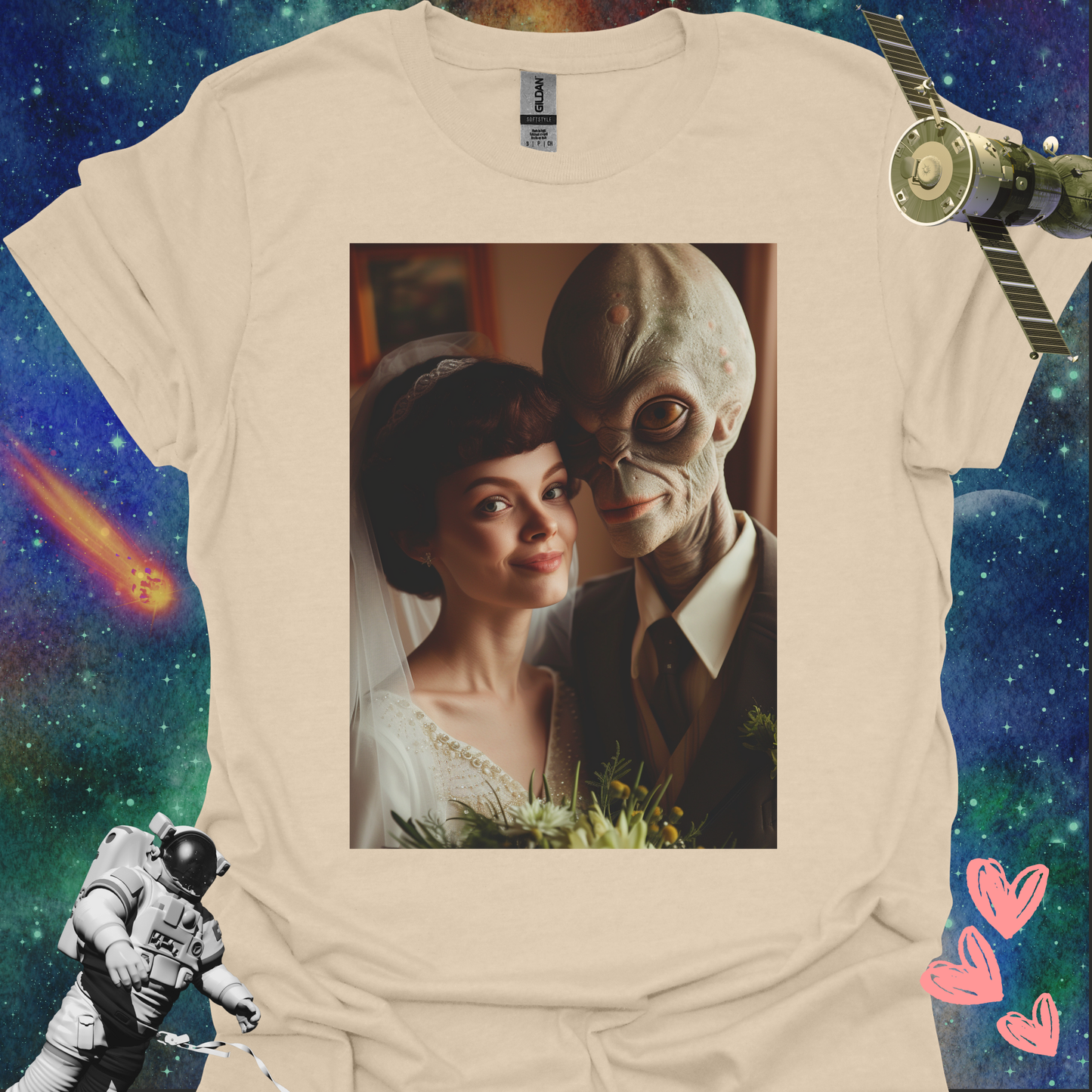 Alien Love Connection T Shirt - Couple #8