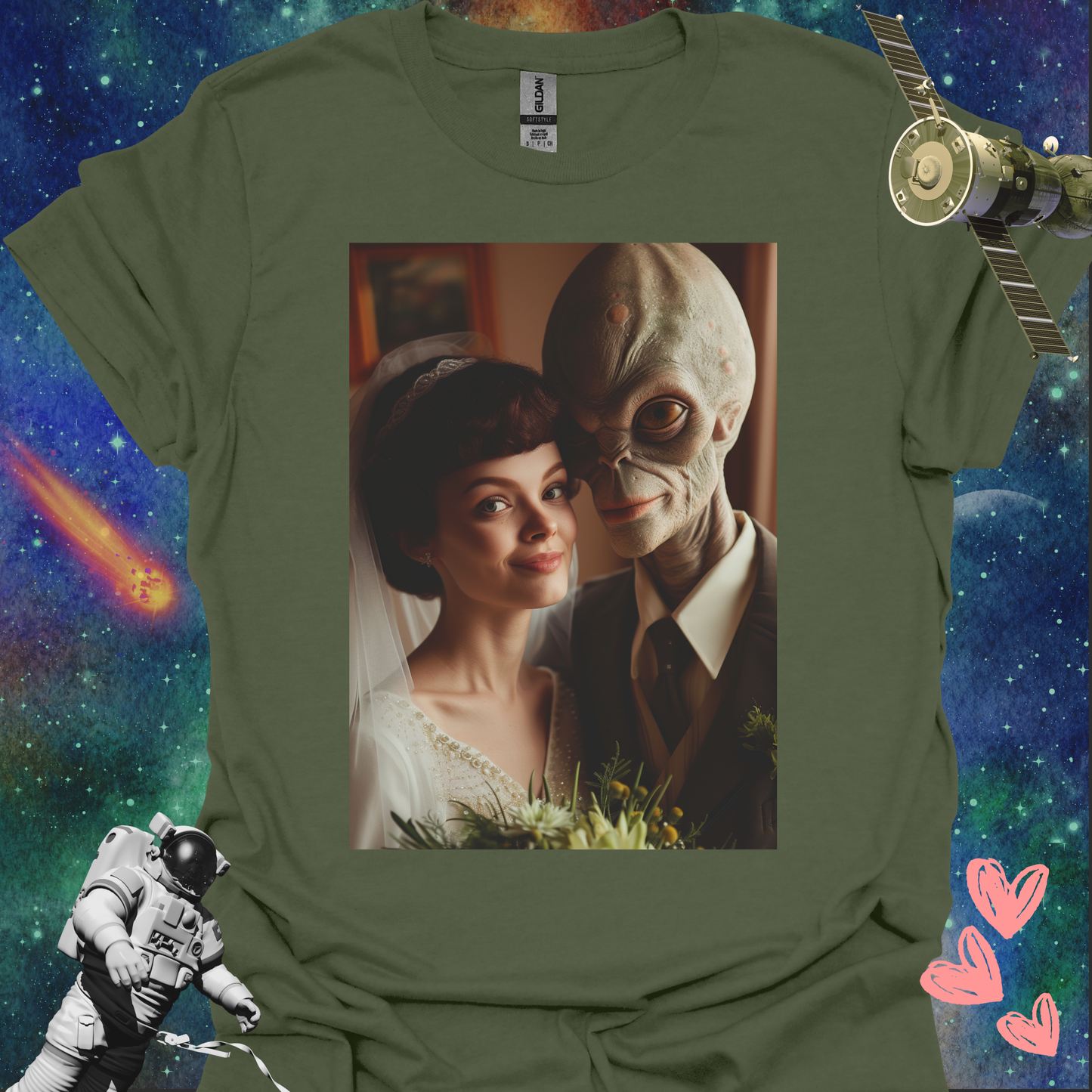 Alien Love Connection T Shirt - Couple #8