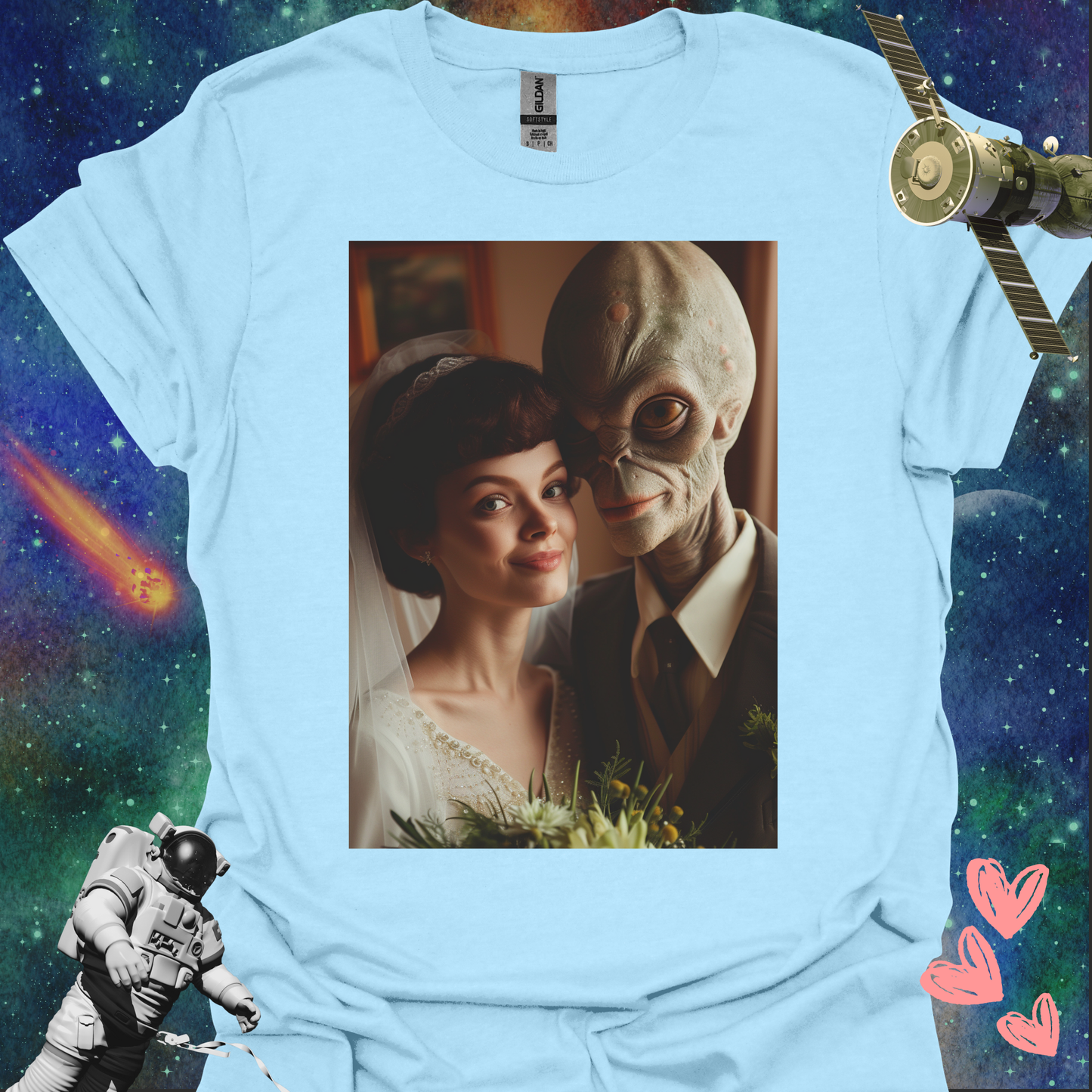 Alien Love Connection T Shirt - Couple #8