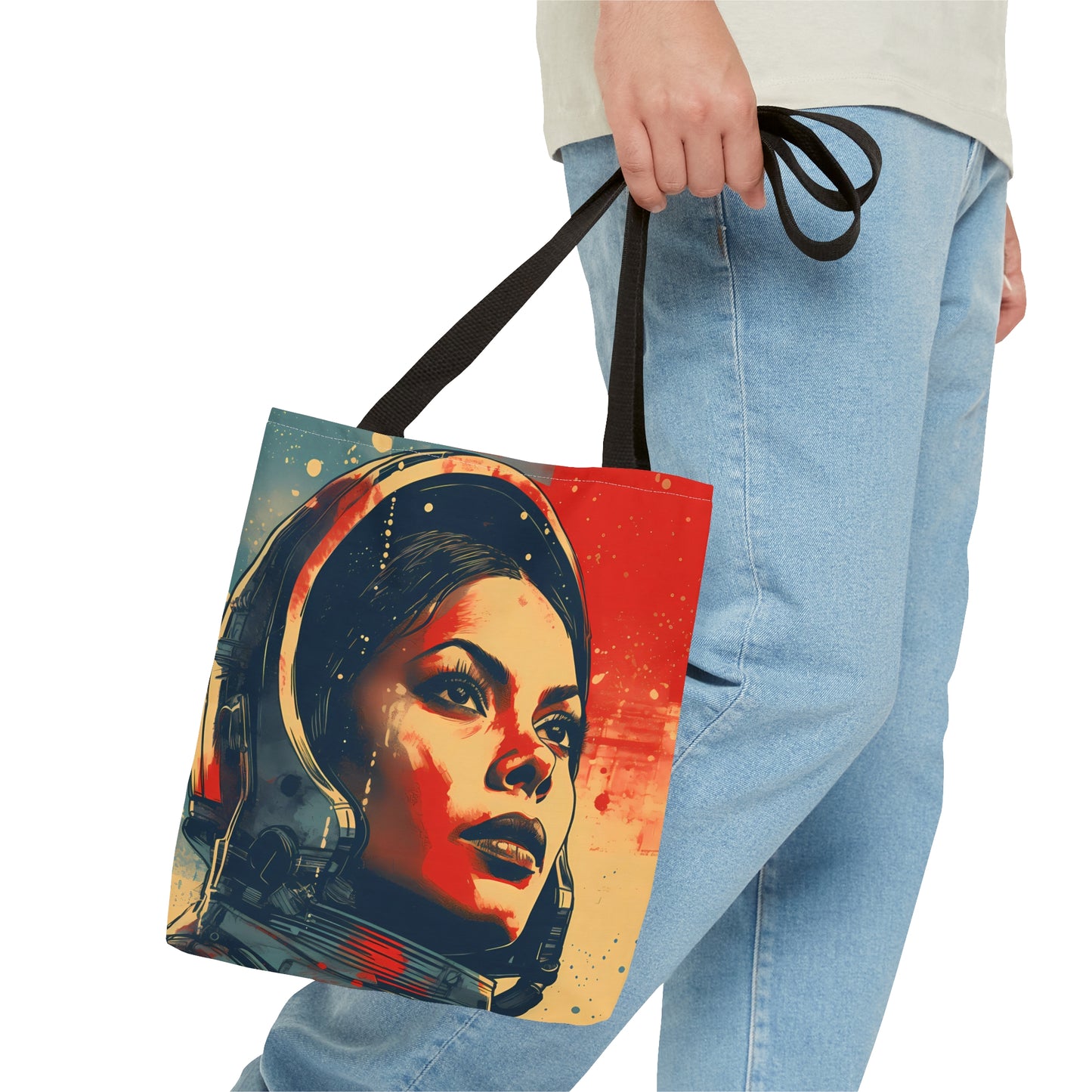 space art rosario dawson tote bag