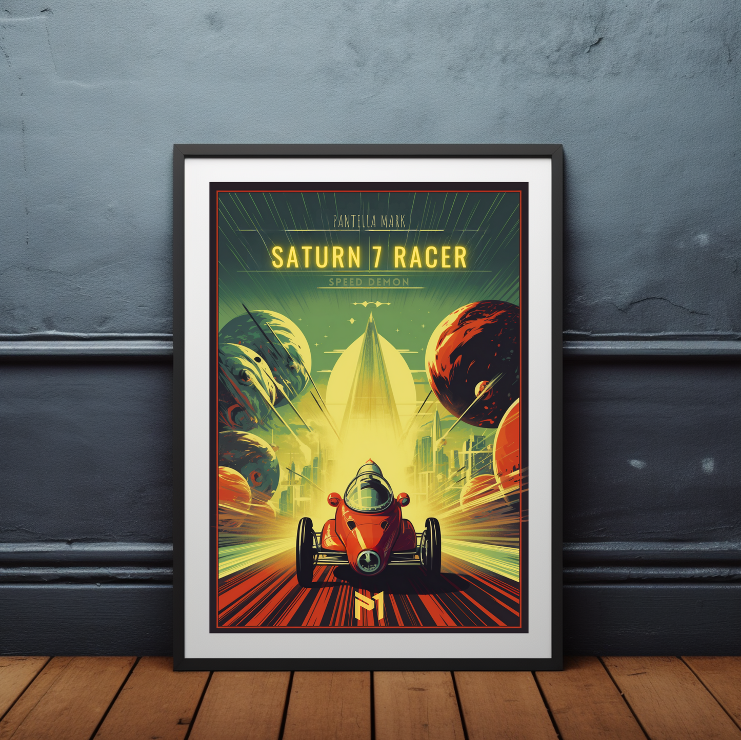 Saturn 7 Racer - Rolled Poster