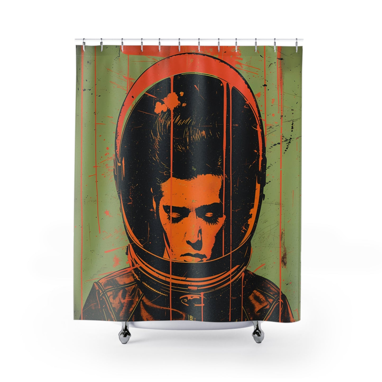 Astro Cadet Shower Curtain #4