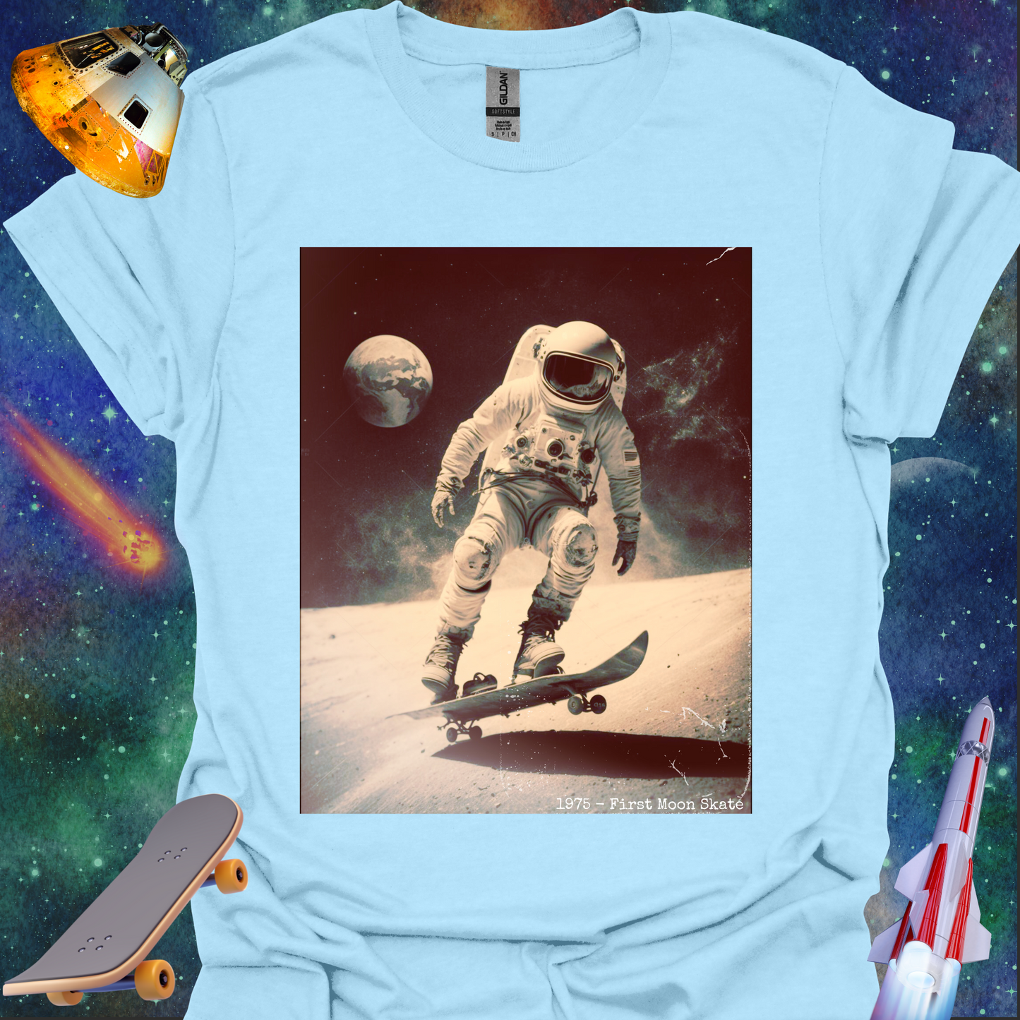 First Moon Skate - T Shirt