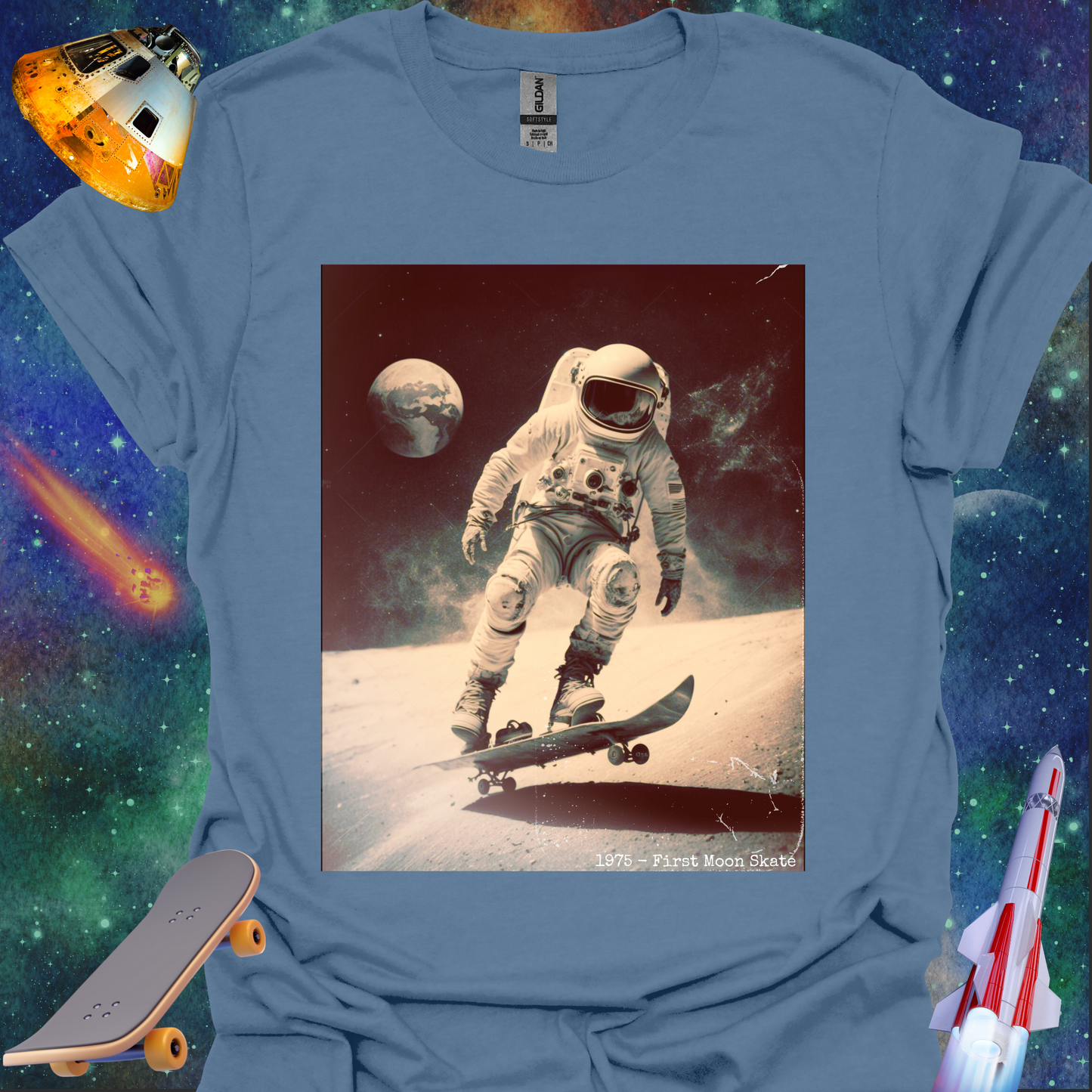 First Moon Skate - T Shirt