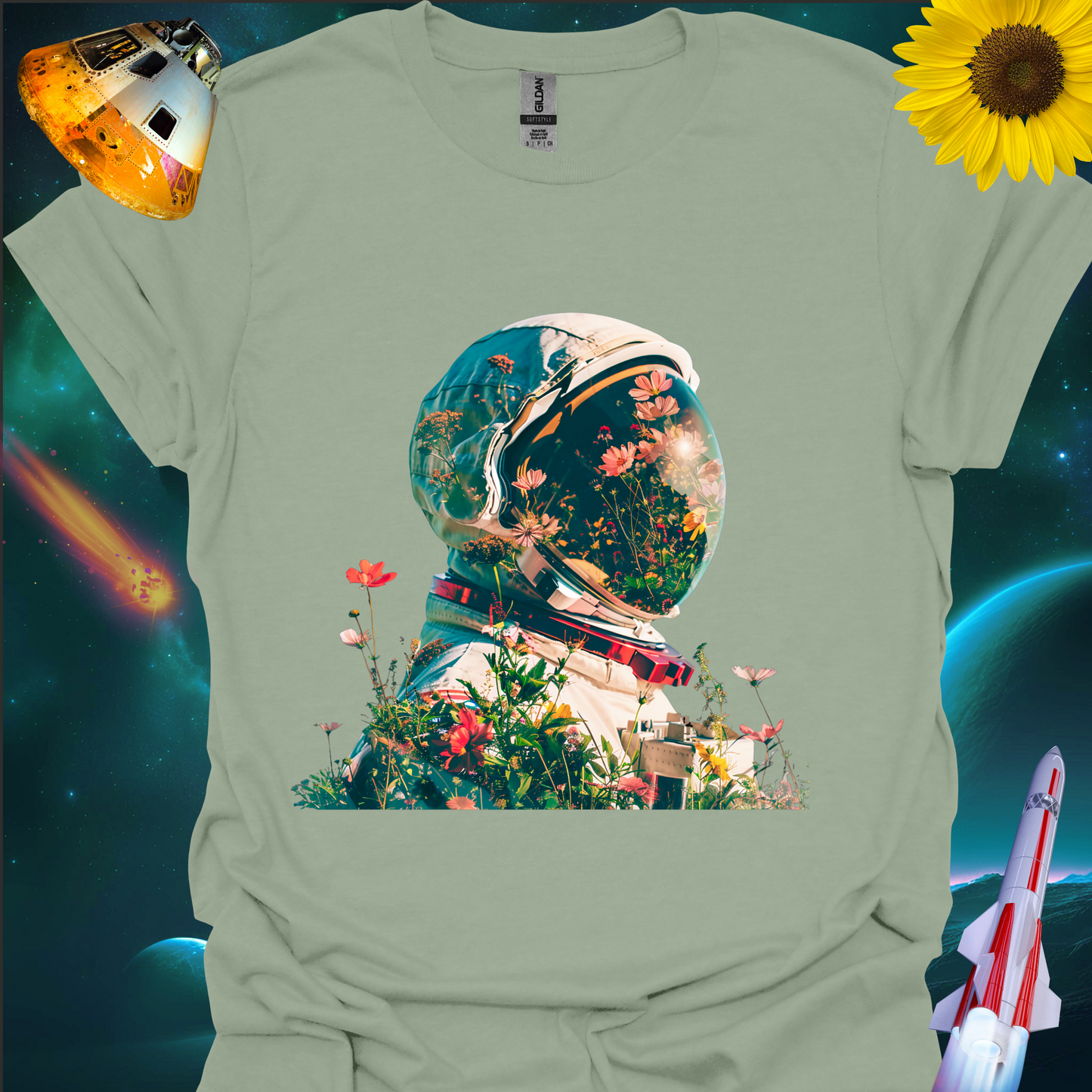 Space Bloom - T Shirt