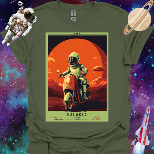 Galacta Rover - Space Art Transport T Shirt