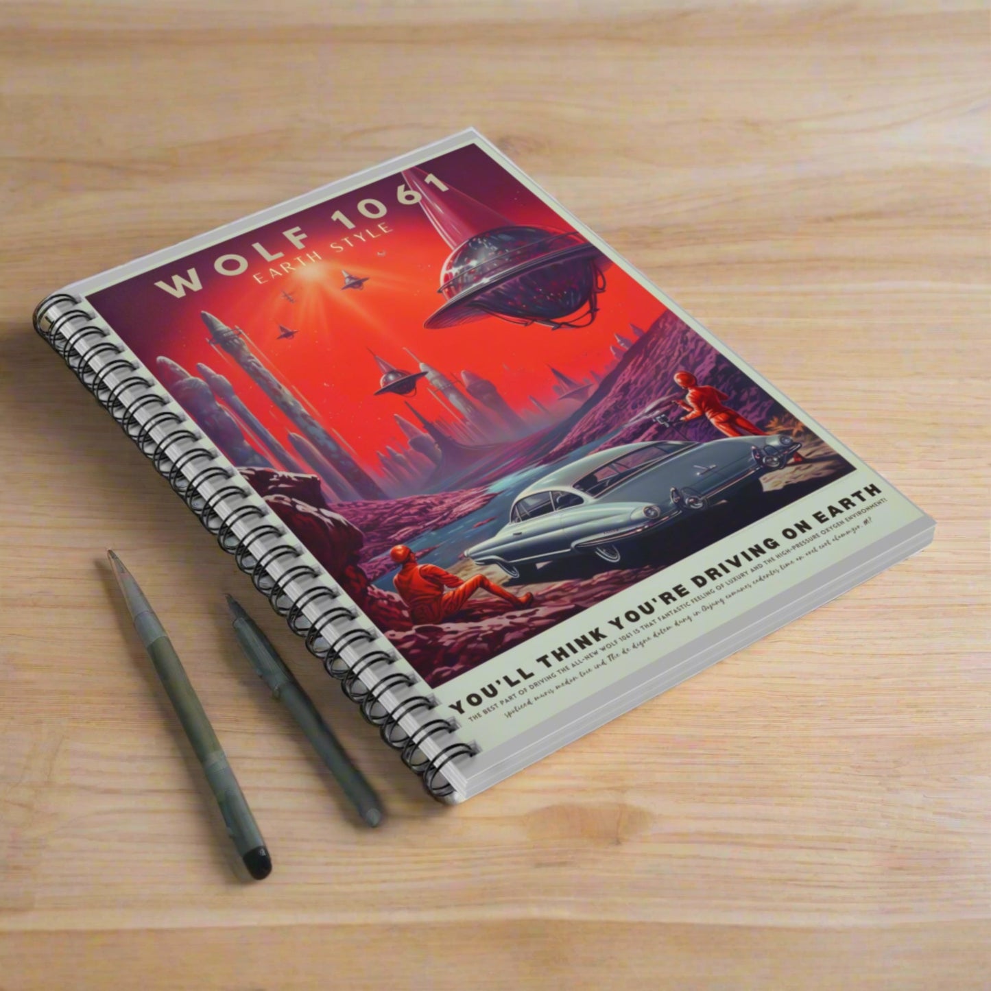 Wolf 1061 - Spiral Notebook