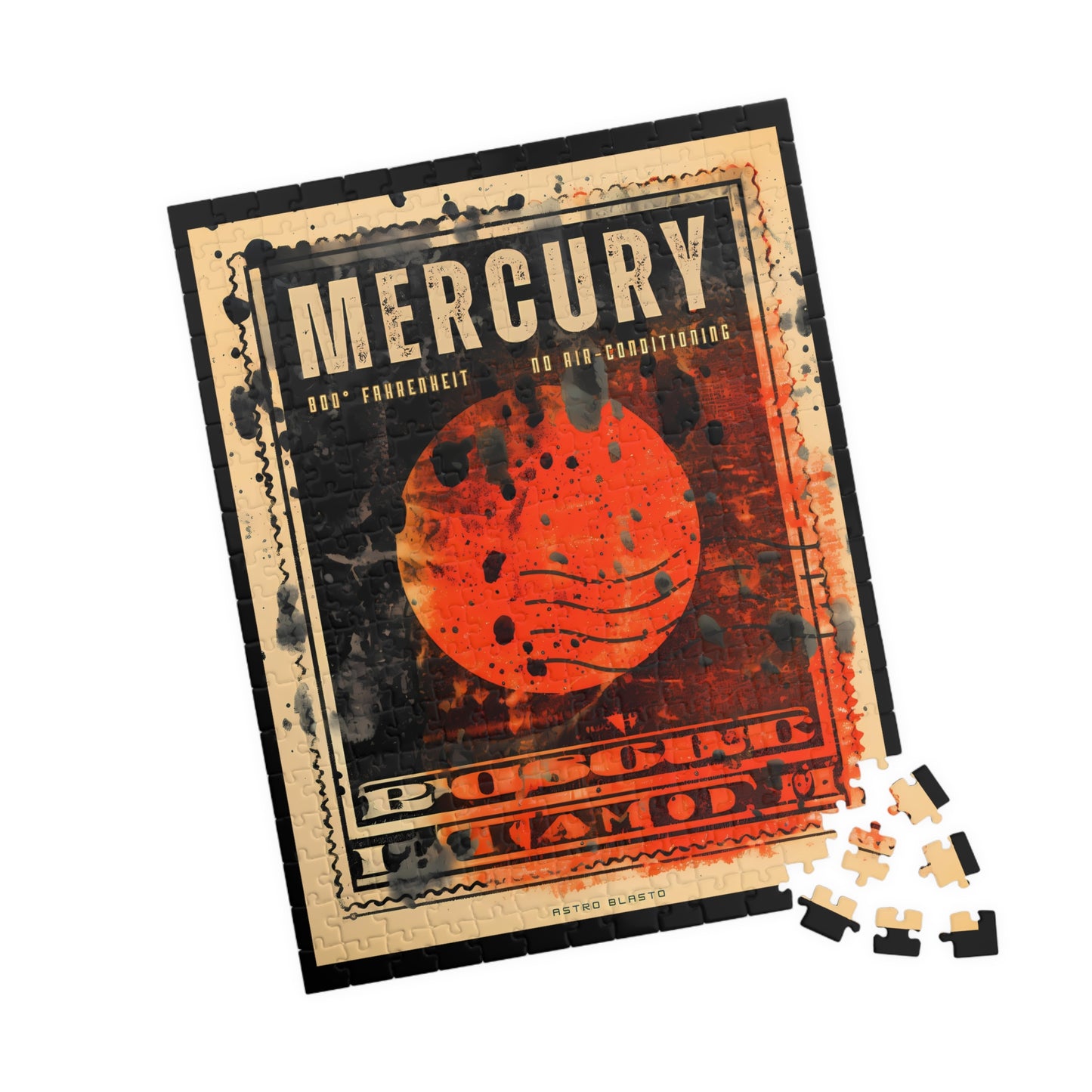 Postage Stamp Puzzle - Mercury (1014, 520, or 252 pcs)