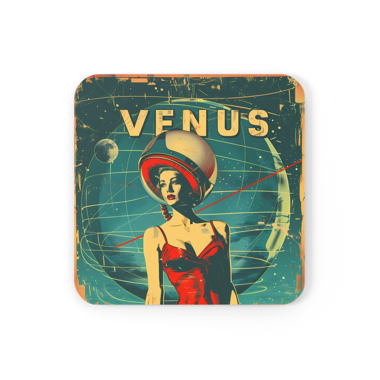Cork Back Venus Coasters (Set of 4)