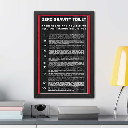 Zero Gravity Toilet - Black/Red