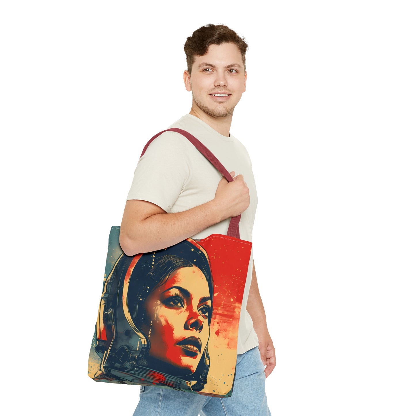 space art rosario dawson tote bag