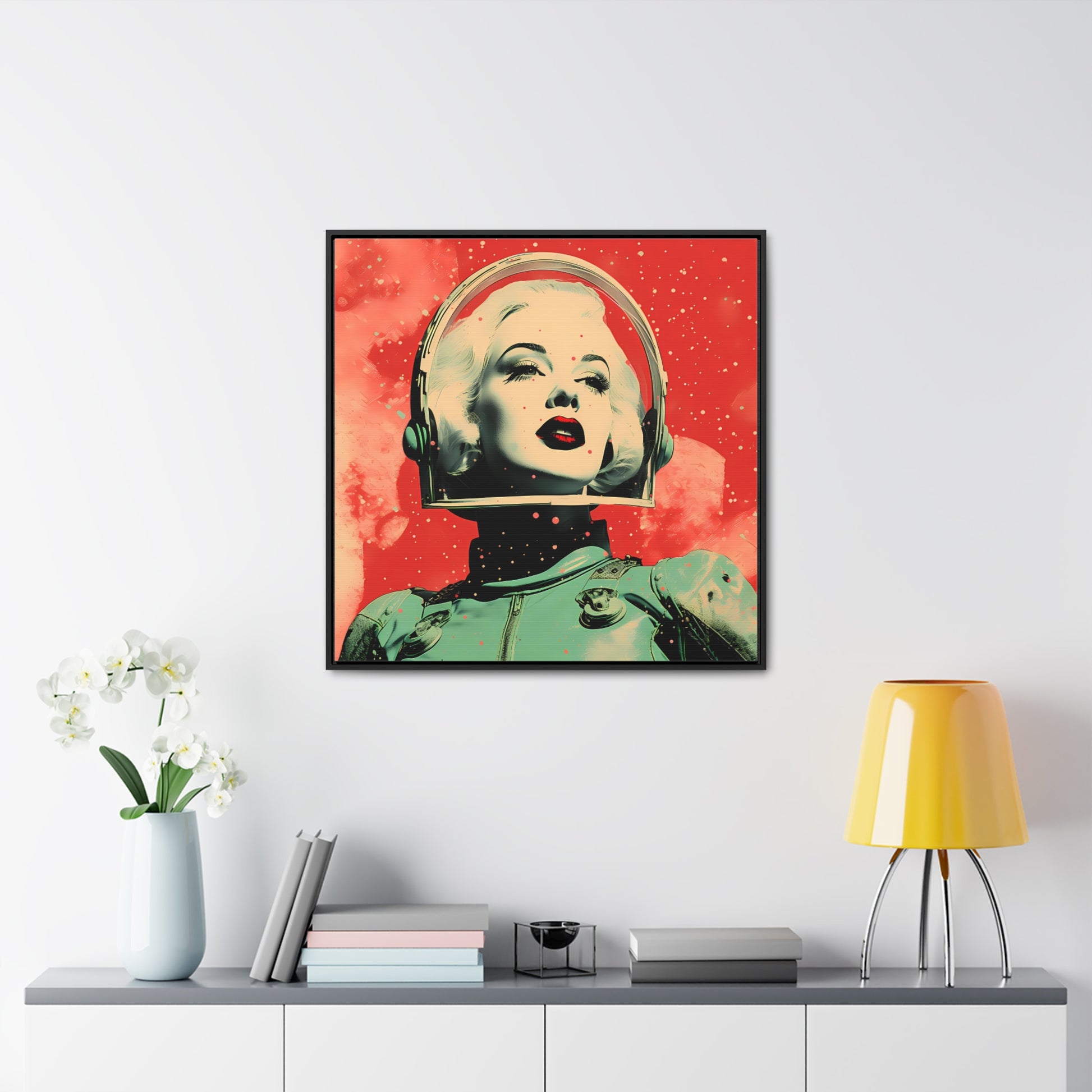 space art framed portrait print marilyn monroe