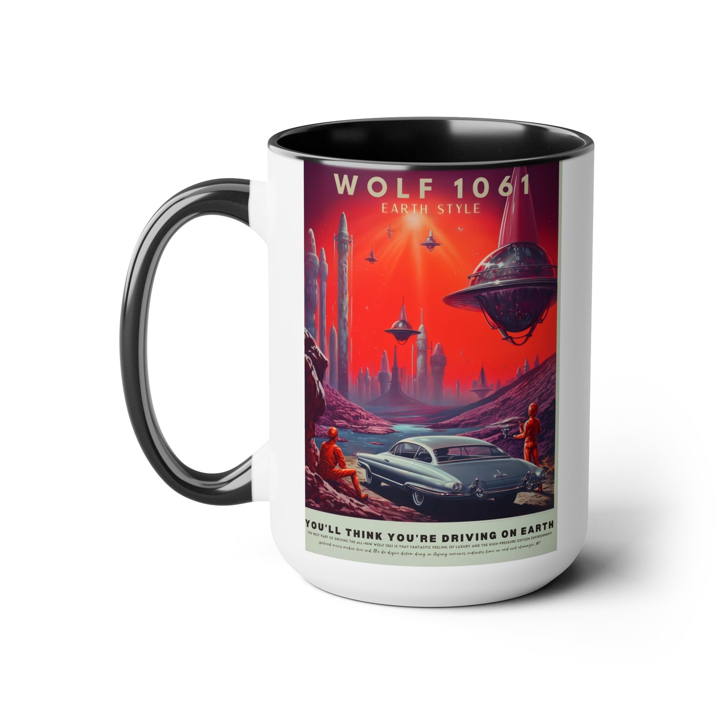 Wolf 1061 - Transportation Ad - Mug