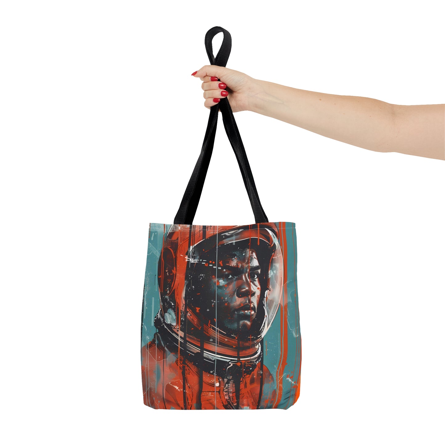 space art Muhammad Ali tote bag