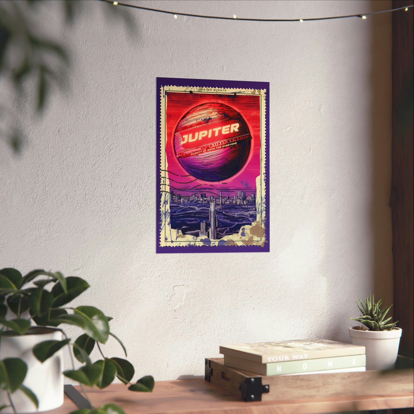 Postage Stamp Planet Poster - Jupiter