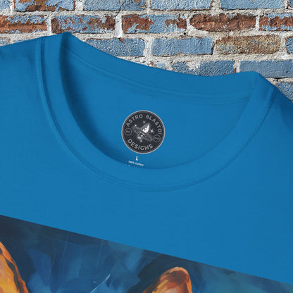 pet cadet space art t-shirt german shepherd dog